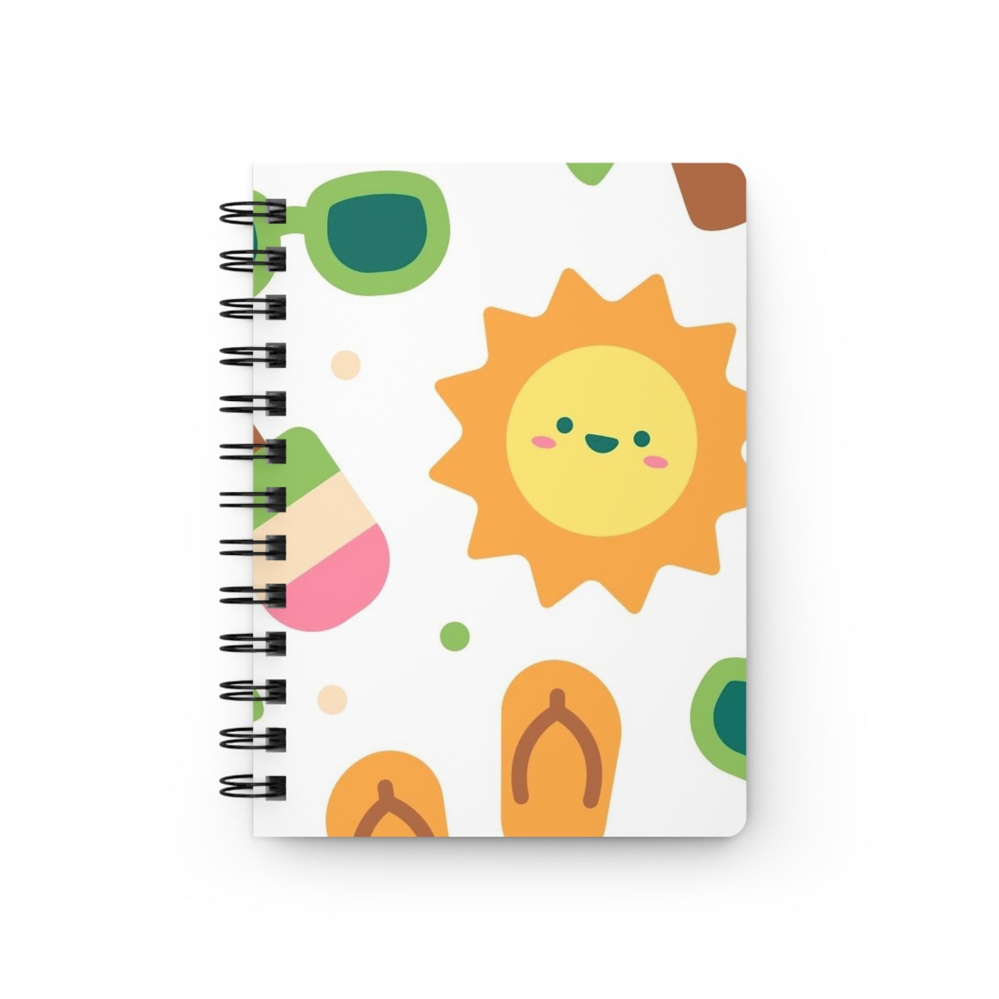 Sunny Days Spiral Bound Journal | Fun Summer Notebook, Cute Journal for Kids, Note-taking Journal, Creative Writing Gift, School Supplies