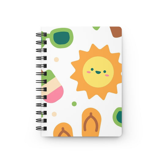 Sunny Days Spiral Bound Journal | Fun Summer Notebook, Cute Journal for Kids, Note-taking Journal, Creative Writing Gift, School Supplies