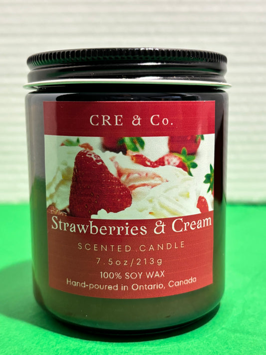 Strawberries & Cream Scented Candle